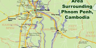 نقشه از پنوم پن کامبوج