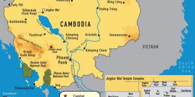 انگکور نقشه کامبوج