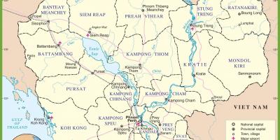 نقشه کامبوج سیاسی