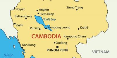 کامبوج شهرستانها نقشه
